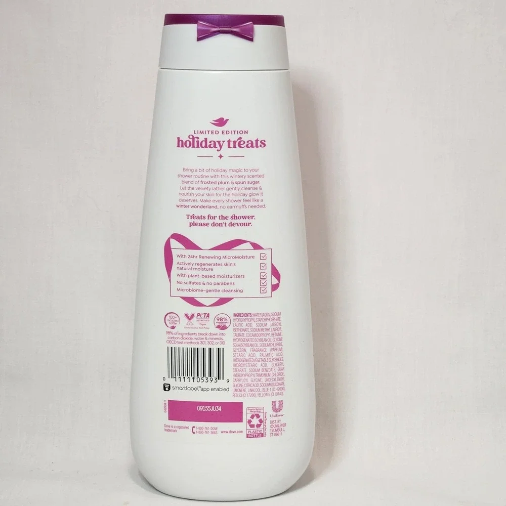 Dove Holiday Treats Body‎ Wash - Frosted Plum Berry 20 OZ  2024 Limited Edition